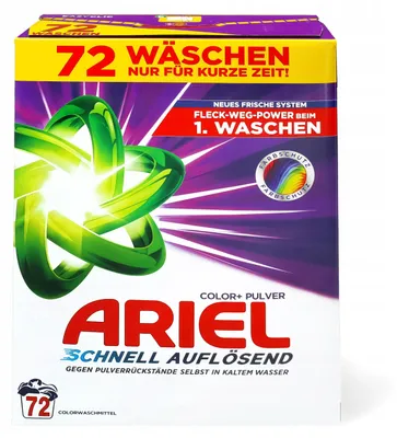 Zdjęcie produktu dla Proszek do prania kolorów Ariel Color+ Szybkie Rozpuszczanie 3,96 kg