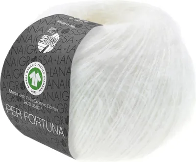Produktbild von Lana Grossa Per Fortuna 009 Weiß 50g