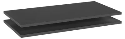 Image de Tablette Vicco Claus Anthracite Lot de 2, Model 54750