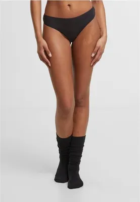 Obrázek produktu pro Urban Classics Ladies Bamboo Tanga 5-Pack black+black+black+black+black - XL