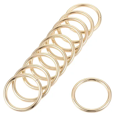 Metall-O-Ringe 25 mm, goldfarben, 10 Stück für DIY