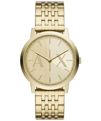 Image de Armani Exchange Dale montre homme en or