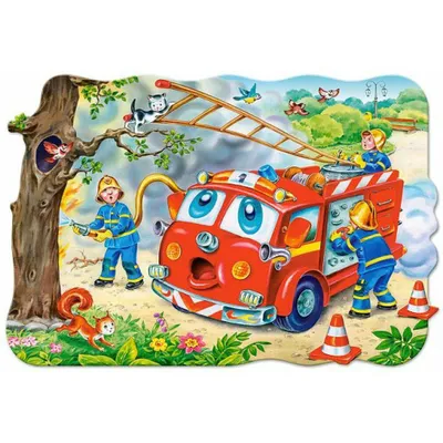 Produktbild von Castorland Fire Brigade Puzzle 20 Teile maxi   C-02146-1