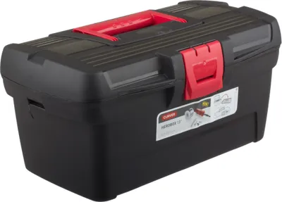 Produktbild von Curver Werkzeugkasten Organizer mit Fächern schwarz Herobox Basic 13'' 221694