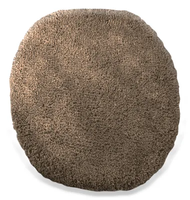 Produktbild von Kinzler hochwertiger Mikrofaser-WC-Deckelbezug mit Gummizug 47 x 50 cm, Farbe Braun