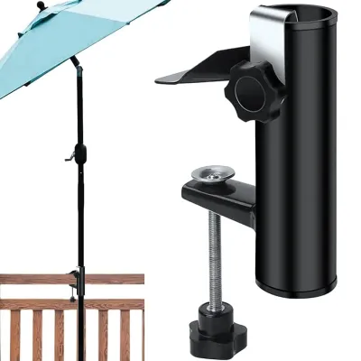 Produktbild von Terrassenschirm-Klemme, Sonnenschirmhalter Balkongel?nder, Schirmst?nder fš¹r die Terrasse, Schirmst?nder fš¹r Veranstaltungen im Freien, Camping