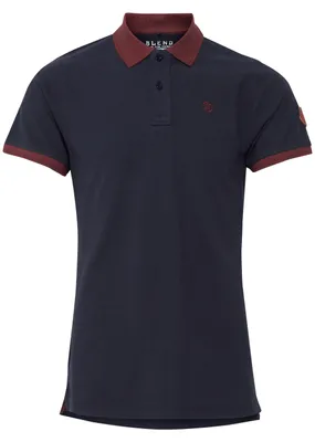 Produktbild von BLEND BHRalf Herren Poloshirt Polohemd Shirt mit Polokragen 100% Baumwolle Regular fit