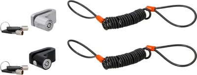 Produktbild von Dunlop Bremsscheibenschloss mit Erinnerungskabel 2 Schlüssel - Radschloss Fahrrad/Motorrad/Roller