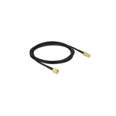 Produktbild von Delock Antennenkabel RP-SMA Stecker zu RP-SMA Buchse LMR/CFD100 2 m low loss85442000