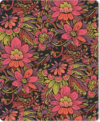 Produktbild von MuchoWow® Mauspad Mousepad Blumen - Blätter - Design 19x23 cm - Mousepads - Maus Mat - Pad - Mausunterlage - Mauspads - Spielen