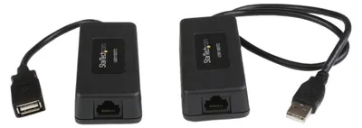 Obrázok produktu pre StarTech.com USB110EXT2, Sieťový vysielač a prijímač, 40 m, 12 Mbit/s, Cat5, Cat6, Čierna, CE, FCC, REACH