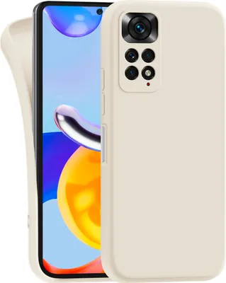 Produktbild von MyGadget Silikon Hülle Kompatibel mit Xiaomi Redmi Note 11 | Note 11s - robuste Schutzhülle TPU Case Slim Silikonhülle - Back Cover Kratzfest Handyhülle - Matt Beige