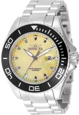 Immagine prodotto di Invicta Pro Diver 49640 Orologio da Uomo - Movimento al Quarzo - Acciaio Inossidabile con Quadrante Giallo - 48 mm