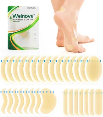 Obrázok produktu pre Balenie 30 kusov Blister náplastí, Neviditeľné hydrokolidné náplasti, Vodotesné, Ošetrenie pľuzgierov na
