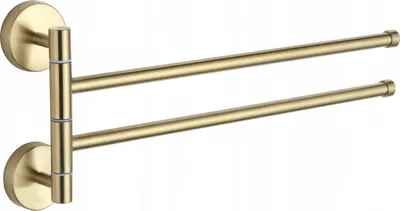Produktbild von Mexen schwenkbarer Doppelhandtuchhalter, Gold - 7039242-50