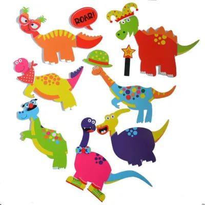 Immagine prodotto di Adesivi per il bagno - Dinosauri pazzi
