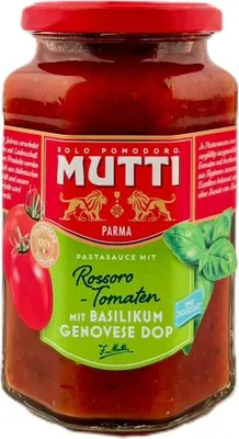 Produktbild von Mutti Tomatensoße mit Basilikum 400 g