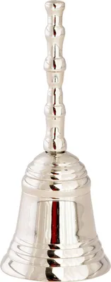 Produktbild von Miniglocke vernickelt H 9 cm