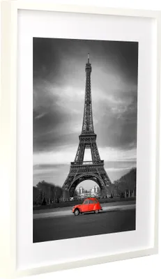 Produktbild von BD ART 50x70 cm, MDF Bilderrahmen mit Passepartout 40x50 cm, Weiß