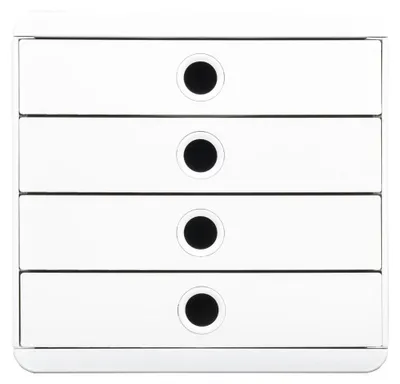 Immagine prodotto di Cassettiera Pop Box, 4 cassetti, AutentiK - Bianco - Nuovo