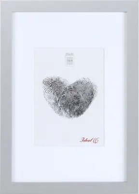 Produktbild von Holz Bilderrahmen Passepartout Lifestyle Foto Rahmen Collage Wanddeko Poster S66 - Farbe: Silber | Format: 30x45