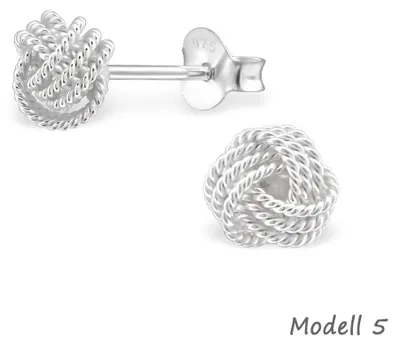 Produktbild von Ohrstecker Knoten: Ohrringe Silber 925 Modell 5