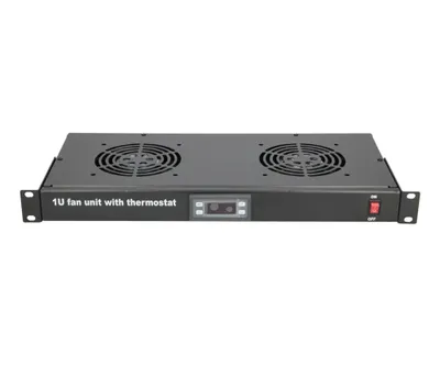 Obrázek produktu pro Extralink Ventilátorový panel 19", 2 ventilátory, s termostatem