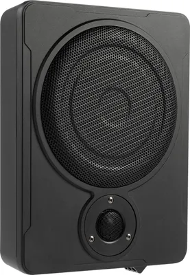 Produktbild von Auto-Untersitz-Subwoofer, aktiv, 8", integrierter Verstärker, ultraflach, 200 W, 30–100 Hz