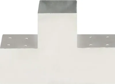Produktbild von vidaXL Pfostenverbinder T-Form Verzinktes Metall 101 x 101 mm