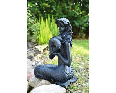 Zdjęcie produktu dla Figurka do stawu „Syrenka z amforą”, 39 x 26 x 54 cm