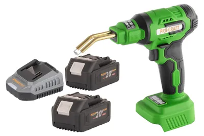 Produktbild von Procraft CS40-bb Akku Kunststoffschweißgerät 20 V 600 °C 0,7 - 1,1 A + 2x Akku 4,0 Ah + Ladegerät + Koffer