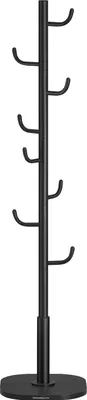 Produktbild von Songmics Garderobenständer Kaktus-Design mit 8 Haken Schwarz