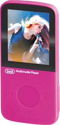Produktbild von Trevi MPV 1745 SD, MP4-Player, LCD, USB 2.0, FM-Radio, Pink, Kopfhörer enthalten