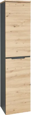 Produktbild von Aktenschrank >Memphis< in Artisan Eiche Nachbildung / Graphit - 45x197x38 (BxHxT)