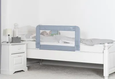 Zdjęcie produktu dla reer Sleepn Keep, Bettgitter 100 cm, Farbe Blaugrau 623872 4013283451014