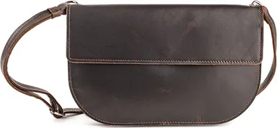 Produktbild von Handtasche mit Überschlag, braun.