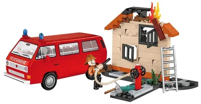 Immagine prodotto di Volkswagen T3, camion dei pompieri, scala 1:35, 238 pezzi