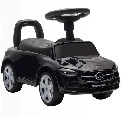 Produktbild von Mercedes-Benz C-Class Rutschauto mit Hupe, Motorgeräuschen, Stauraum, für Kinder 18-36 Monate, Schwarz