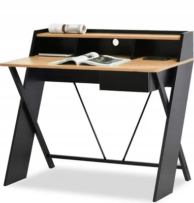Immagine prodotto di Scrivania NIVES - nero / rovere