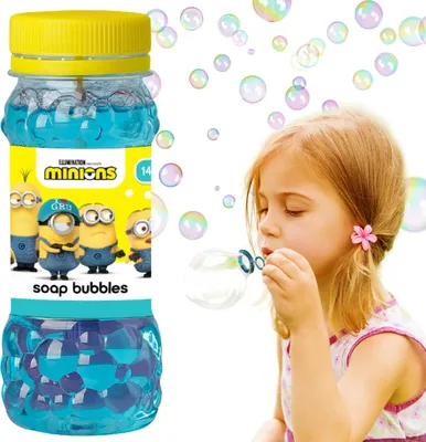 Zdjęcie produktu dla Bańki Mydlane Minionki Zestaw Kreatywny Dla Dzieci Tworzenie Baniek 145 ml 200424