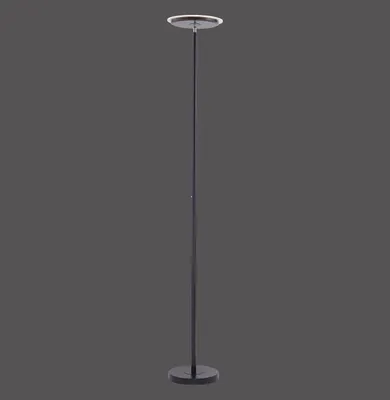 Immagine prodotto di Lampada da terra a LED - nichel - bianco - ferro - plastica - H 181 cm - dimmerabile