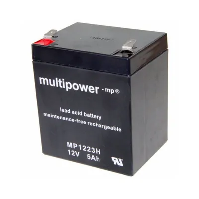 Zdjęcie produktu dla Wysokoprądowy akumulator kwasowo-ołowiowy Multipower MP1223H ze stykiem Faston 6,3 mm