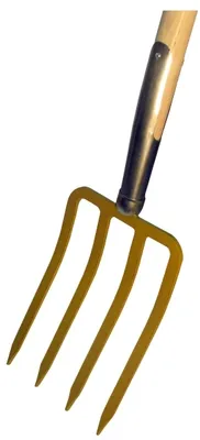 Produktbild von Spatengabel  4 Zinken, Schienenzwinge + T-Stiel