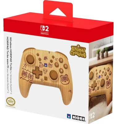 Immagine prodotto di HORI Wireless HORIPAD Turbo (color legno), controller, (compatibile con Nintendo Switch 2)