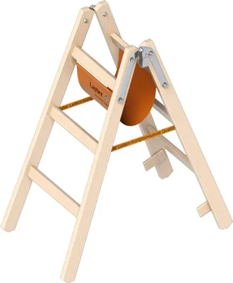 Produktbild von Layher 1038 Holzstehleiter 2x3 Sprossen