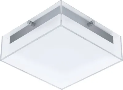 Produktbild von EGLO INFESTO, Wand-/Deckenbeleuchtung für den Außenbereich, Silber, Glas, Kunststoff, Stahl, IP44, I, Anthrazit