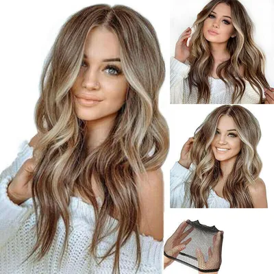 Produktbild von Damen Gewellt Perücke Langhaarperücke Gelockt Perücken Cosplay Wig