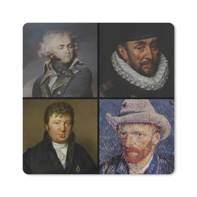 Produktbild von MuchoWow® Mauspad Mousepad Collage - Alte Meister - Malerei 20x20 cm - Mousepads - Maus Mat - Pad - Mausunterlage - Desk Mat - Bureauartikeln