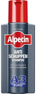 Produktbild von Alpecin Anti-Dandruff Shampoo A3, 250 ml, Shampoo, Unisex, Alle Farben, Antischuppen, Flasche