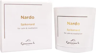 Productafbeelding van Geurkaars met Etherische Olie van Nardus voor Meditatie en Aromatherapie